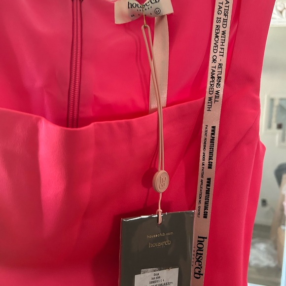 NWT House of CB Enya Fuchsia Hot Pink Corset Mini Dress XL - Picture 7 of 7